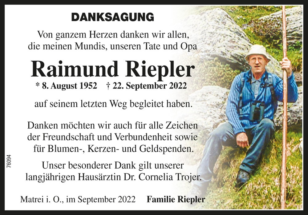 Raimund Riepler, "Mundls"