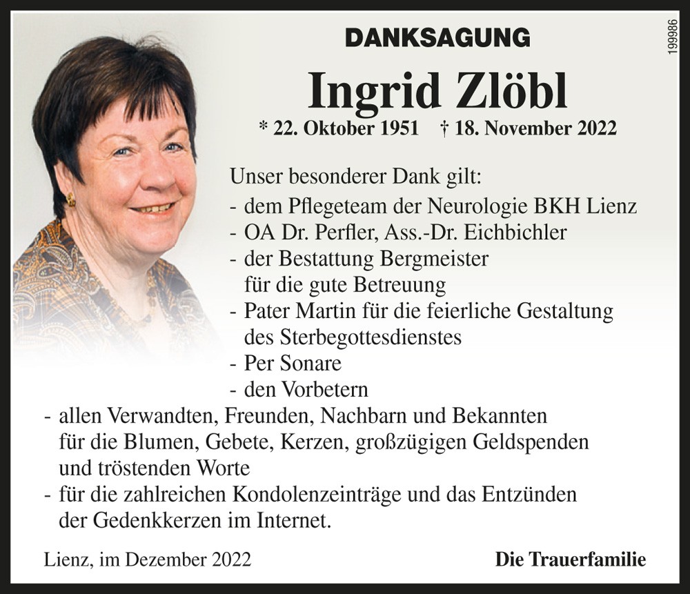 Ingrid Zl&ouml;bl, geb. Pontiller