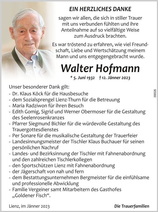 Walter Hofmann