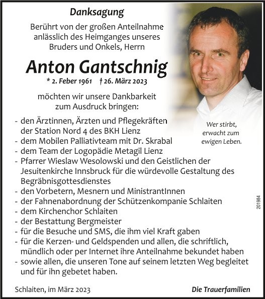 Anton Blasius Gantschnig