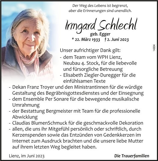Irmgard Schlechl