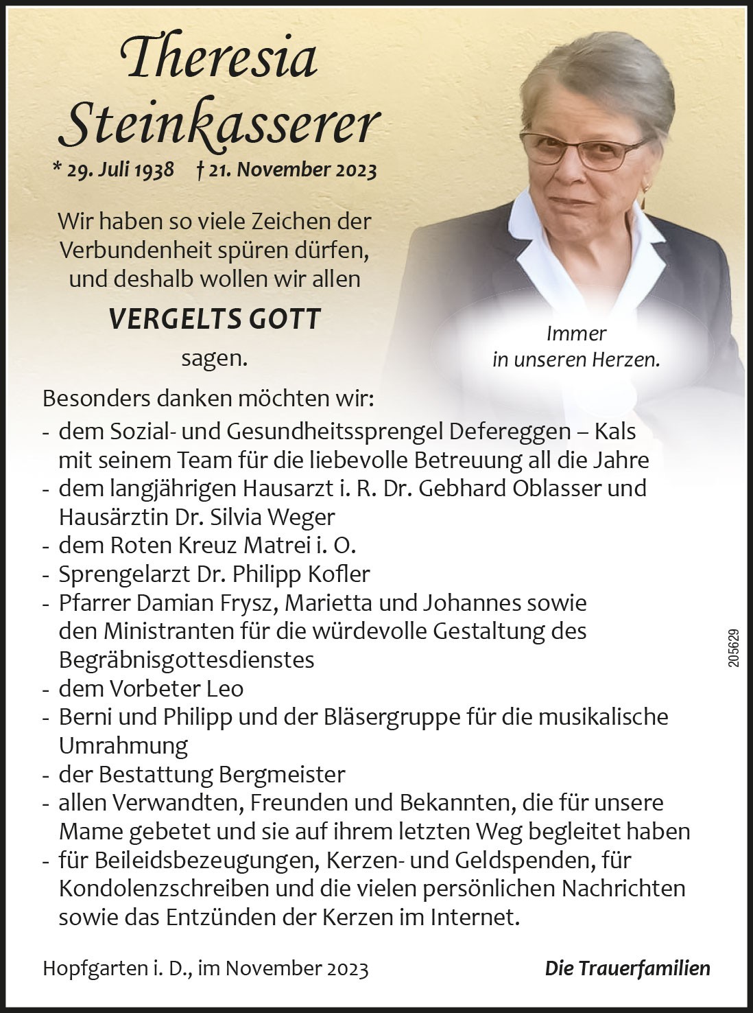 Theresia Steinkasserer