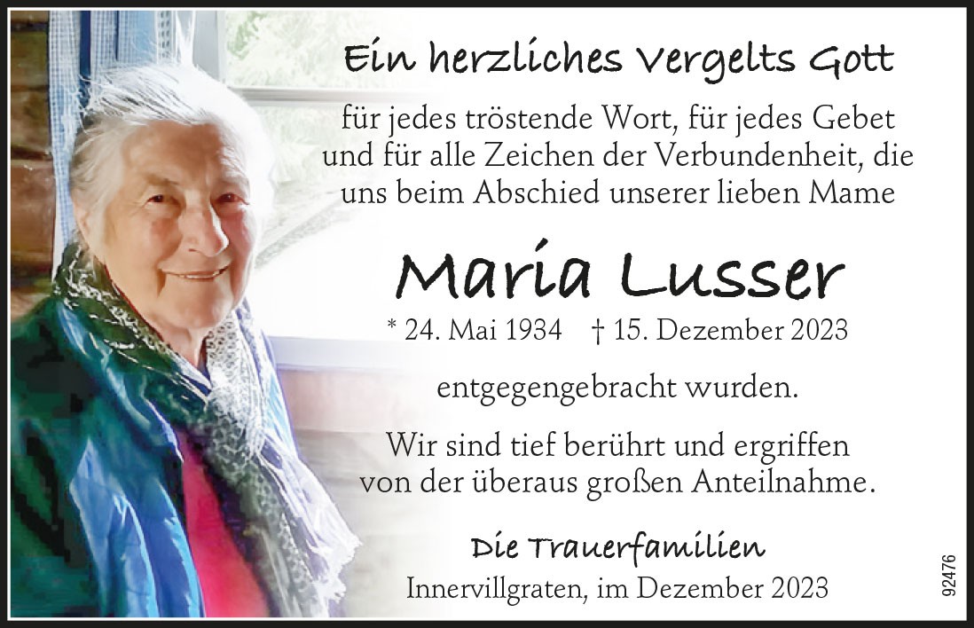 Maria Lusser