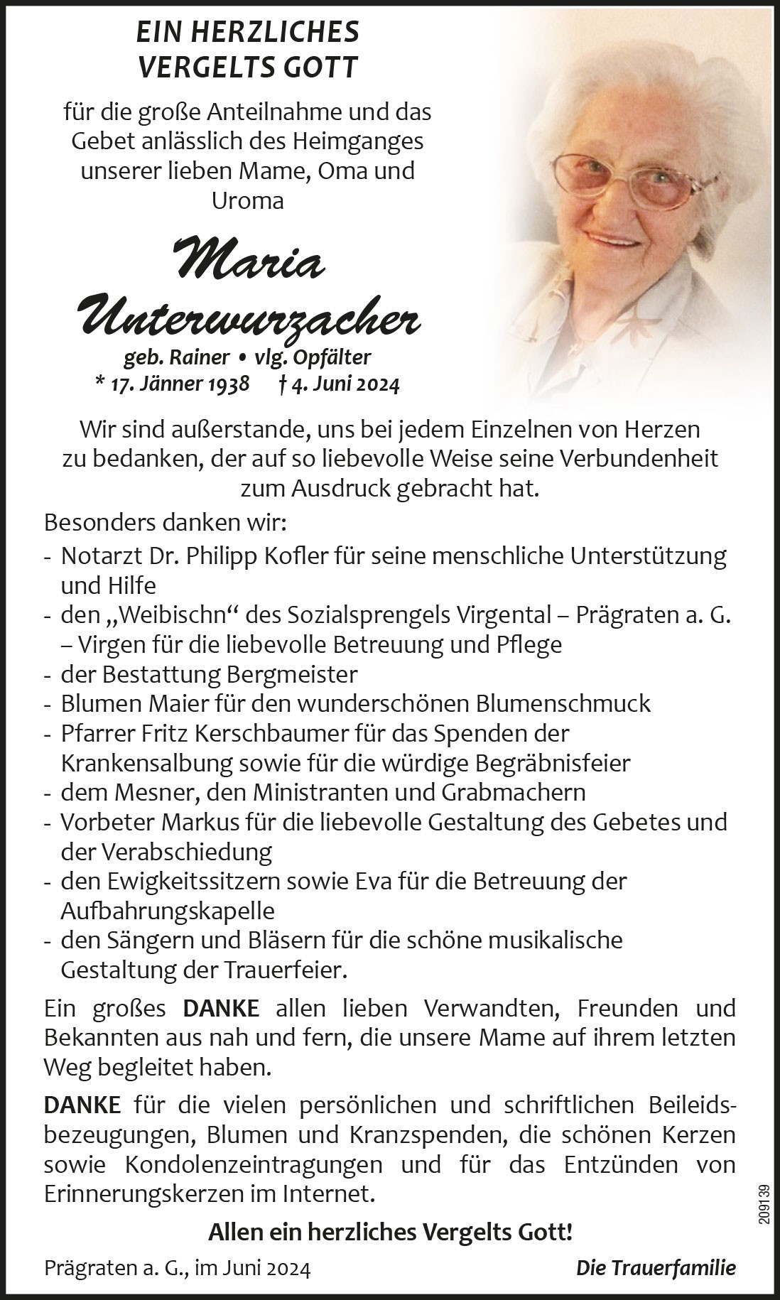 Maria Unterwurzacher