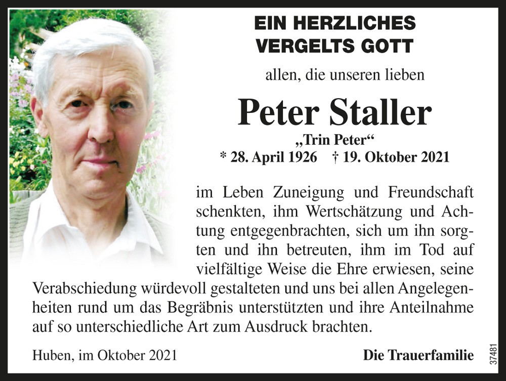 Peter Staller "Trin Peter" 