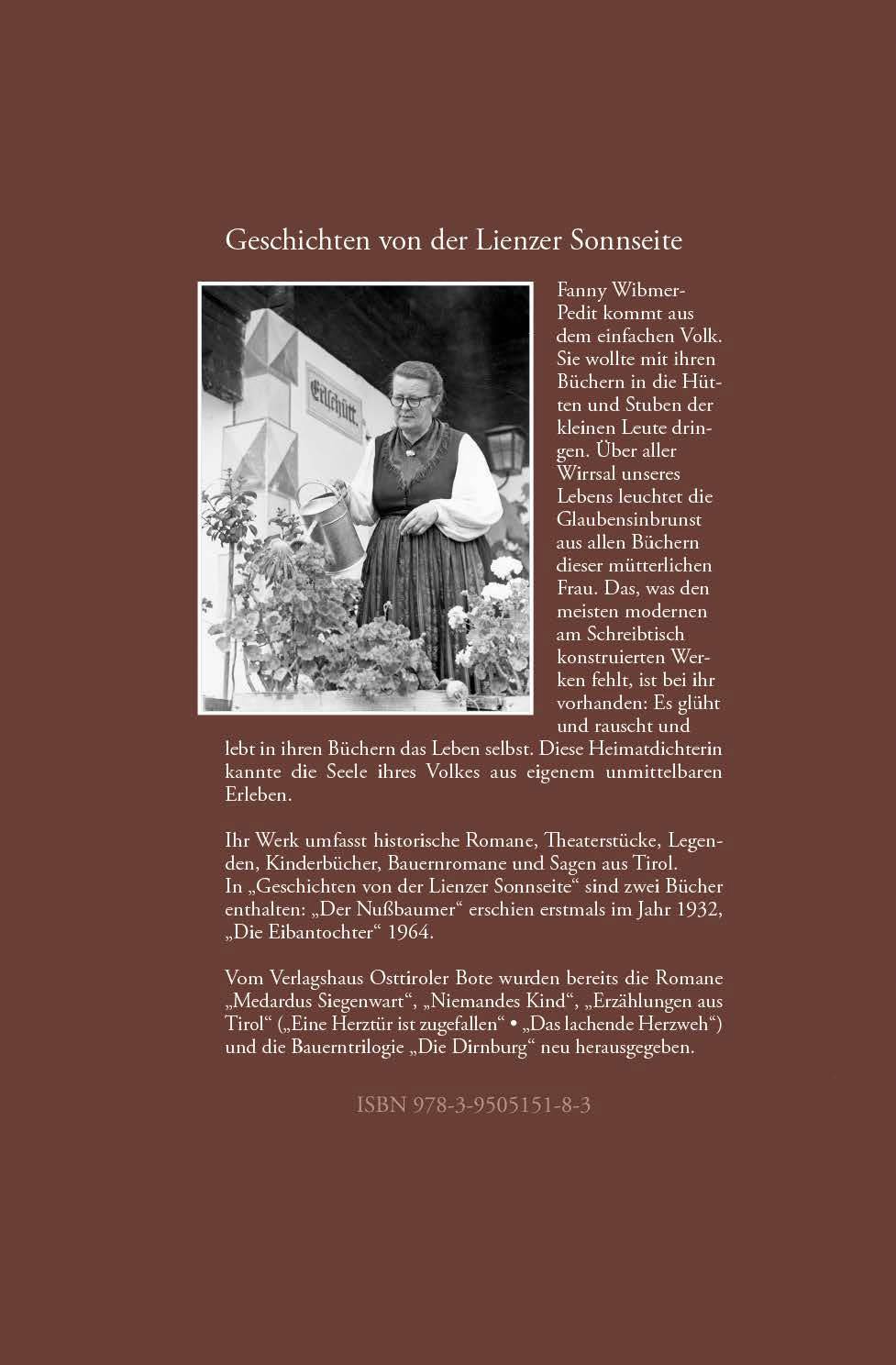 Buch-Rückseite - Geschichten von der Lienzer Sonnseite