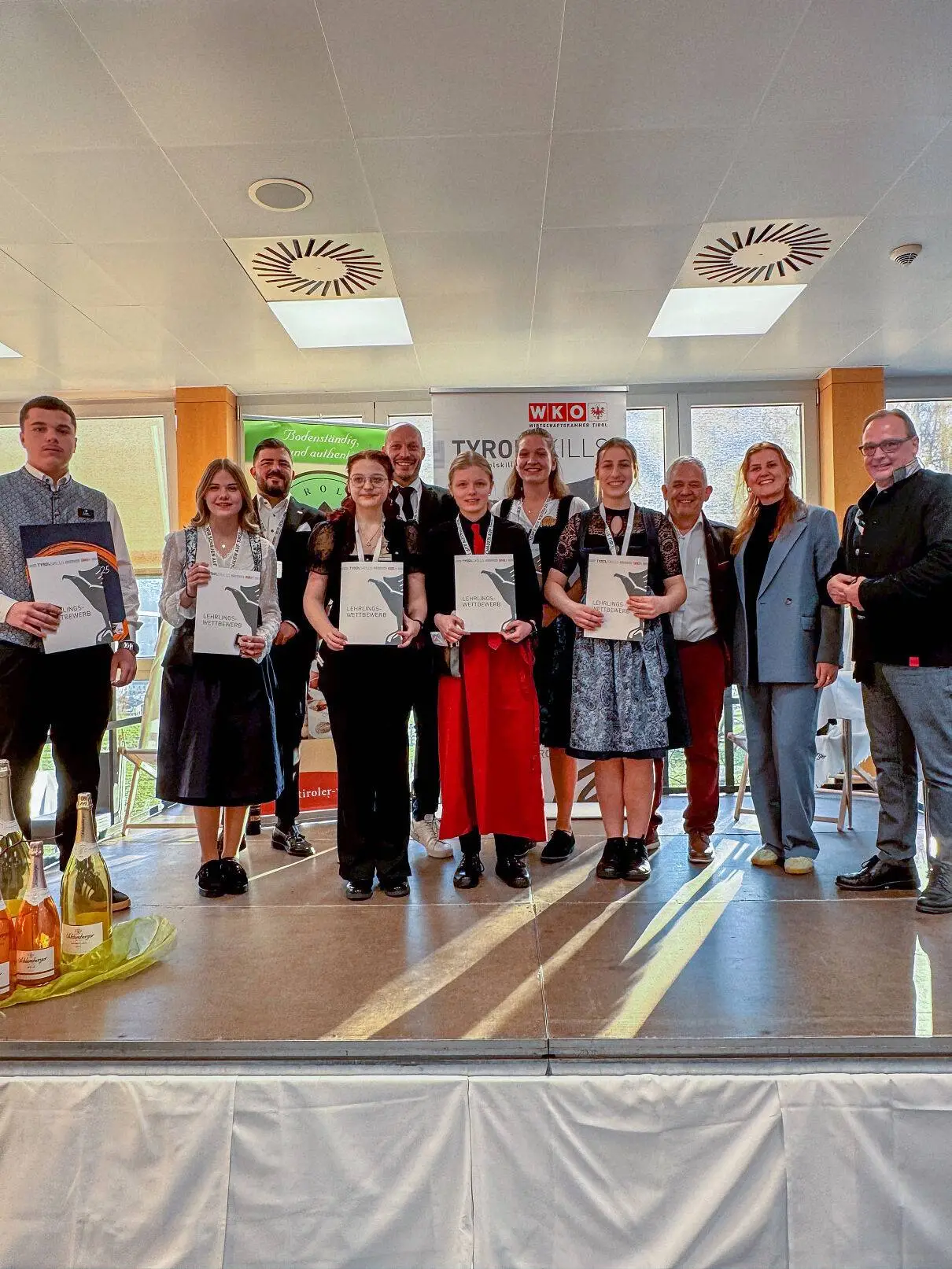Siegerehrung Kategorie Restaurant-Service. Foto: WK Tirol