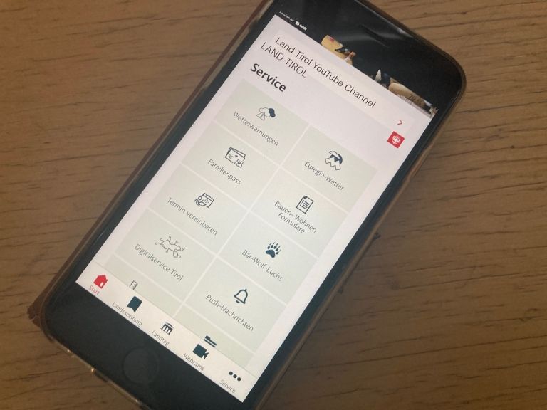 Land Tirol-App bekommt zus&auml;tzliche Funktionen