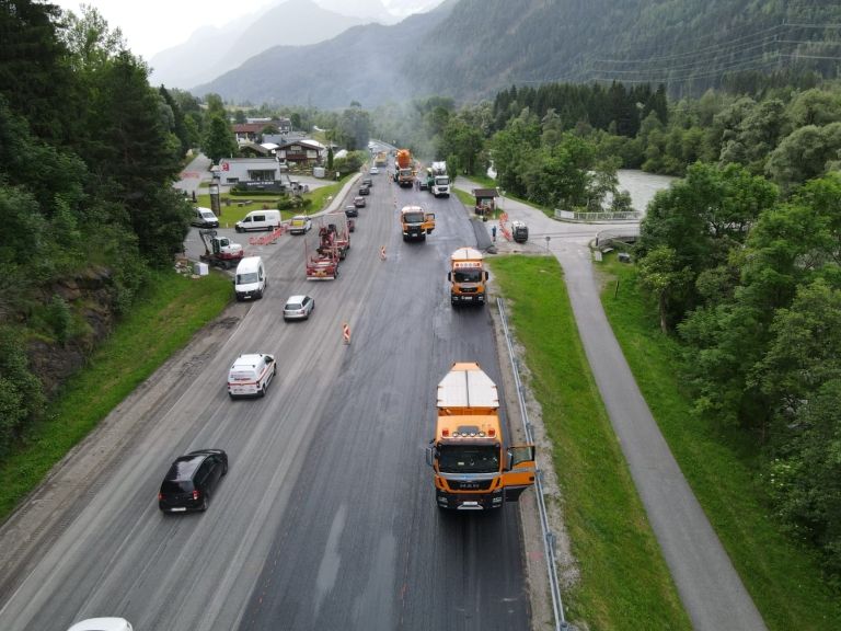 B108 zwischen Oberlienz + Ainet ab Samstag wieder zweispurig