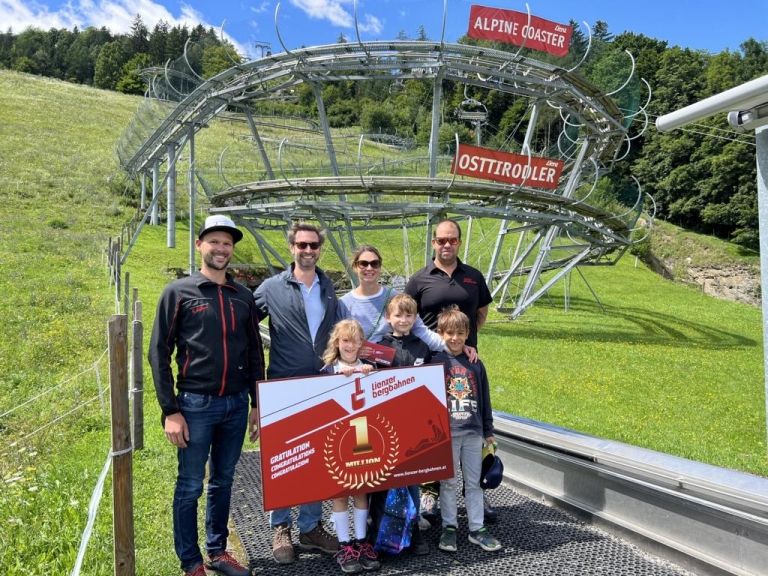 Lienzer Bergbahnen: 1-millionster &bdquo;Osttirodler&ldquo; Besucher