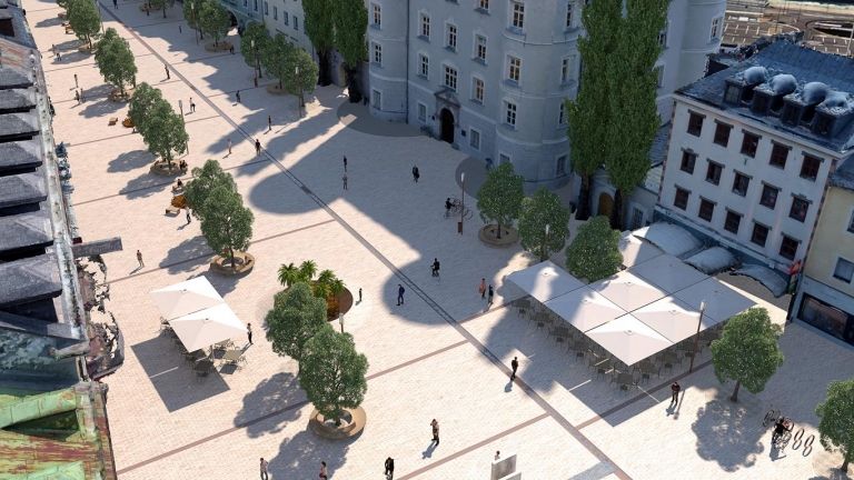 Pl&auml;ne f&uuml;r Lienzer Hauptplatz zum Anschauen