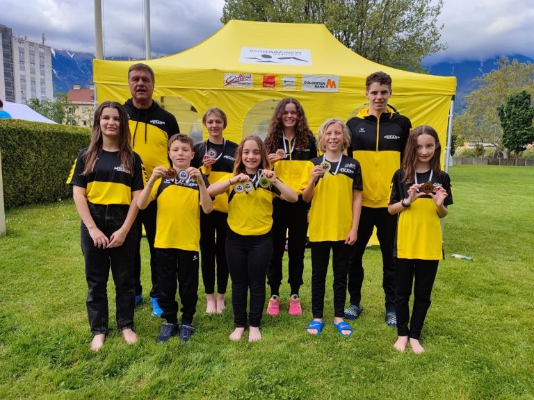 Schwimmunion Osttirol holt 10 Medaillen in Innsbruck