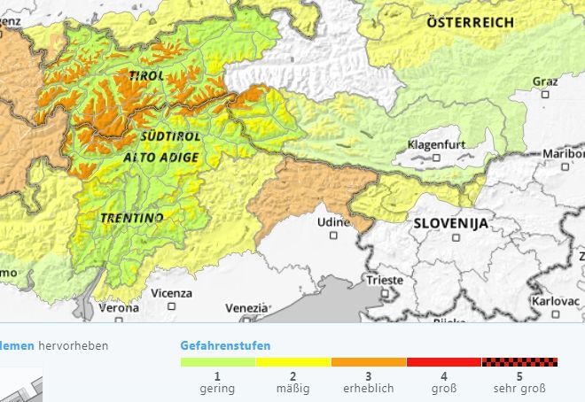 Auf den Bergen ist weiter Vorsicht geboten!
