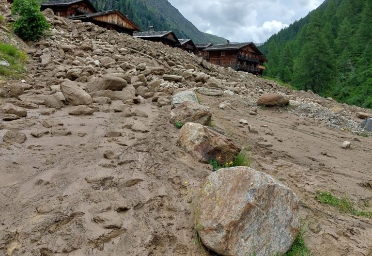 Mure ging zwischen Unter- und Oberstalleralm ab
