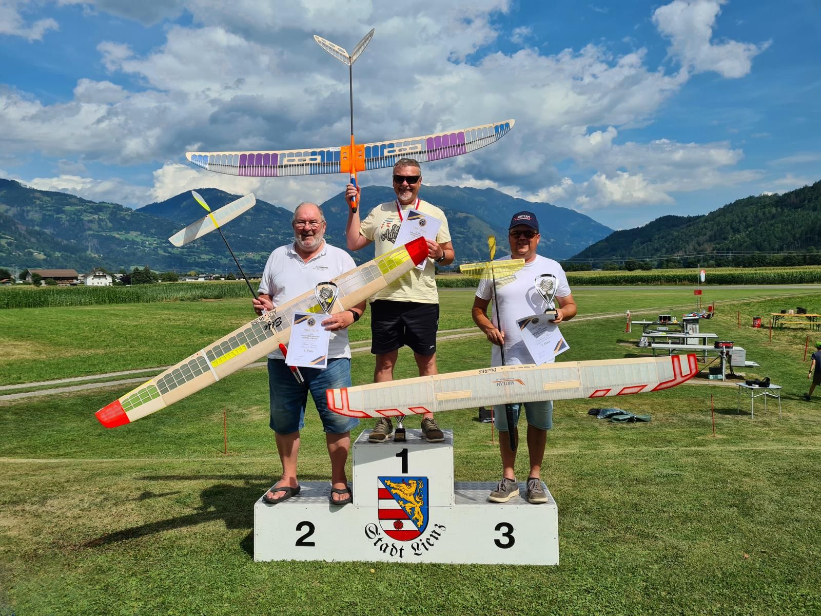 1. Peter Dietrich (MFC-Lienz) 2. Georg Kraus (MFC Hallwang)  3. Marco Bierbauer (SFC F&uuml;rstenfeld) Foto: MFC Lienz