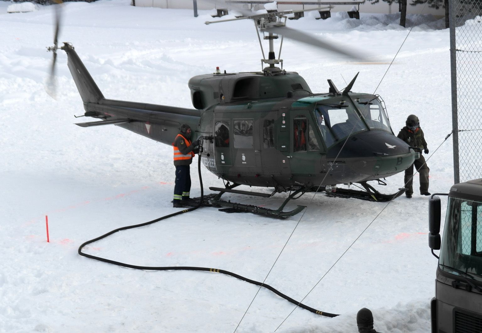 Hubschrauber Haspingerkaserne, Foto: &Ouml;BH Kurnik