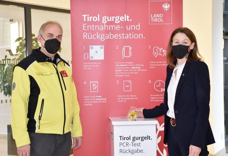 PCR-Gurgeltests f&uuml;r zuhause nun auch in Tirol