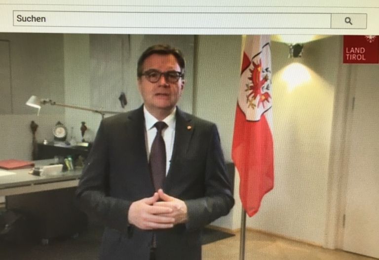LH G&uuml;nther Platter richtet Botschaft an TirolerInnen