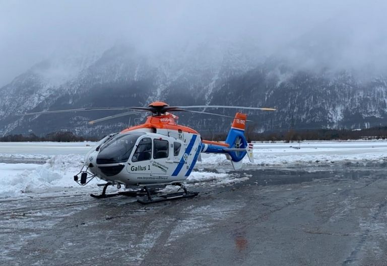 Pilot im Schnee-Einsatz