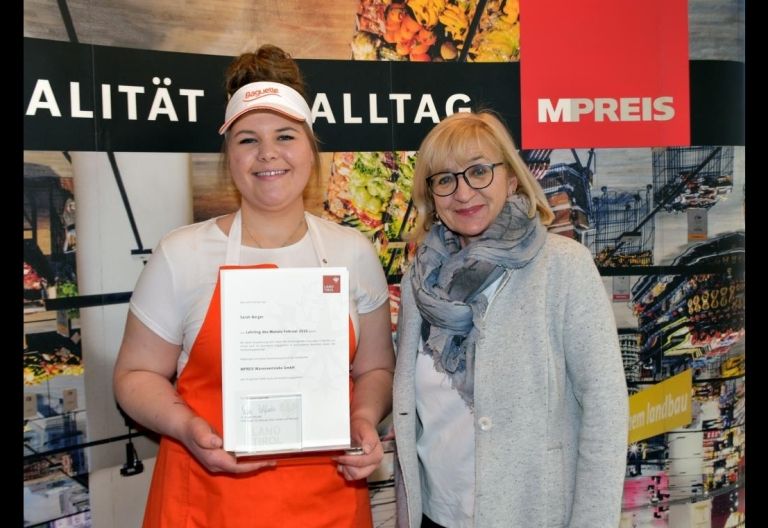 Sarah aus Matrei ist "Lehrling des Monats Februar 2022"