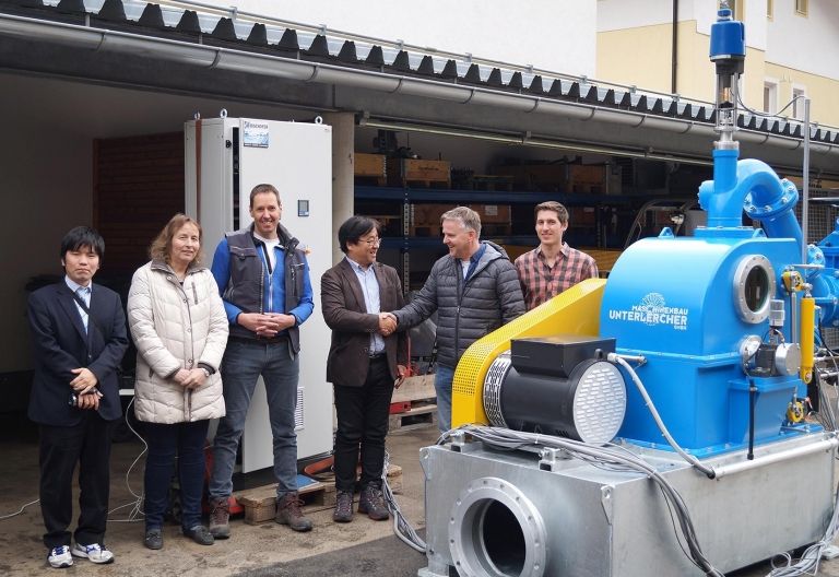 Wasserkraft-Turbinen aus Osttirol erzeugen Strom in Japan 