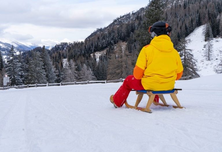 Naturrodelstrecken in Tristach sind in Betrieb