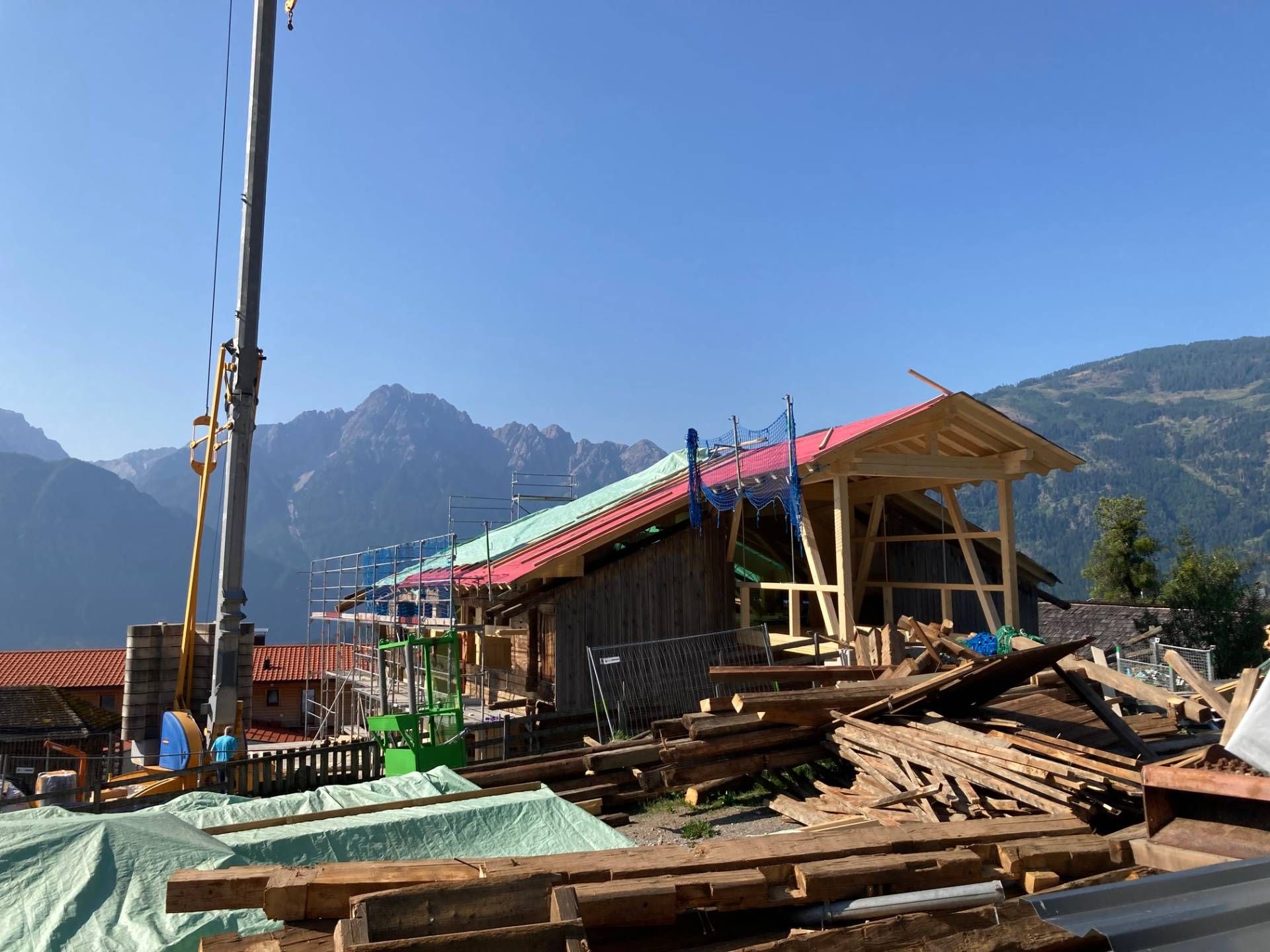 Baustelle mit Aussicht... Foto: Stangl