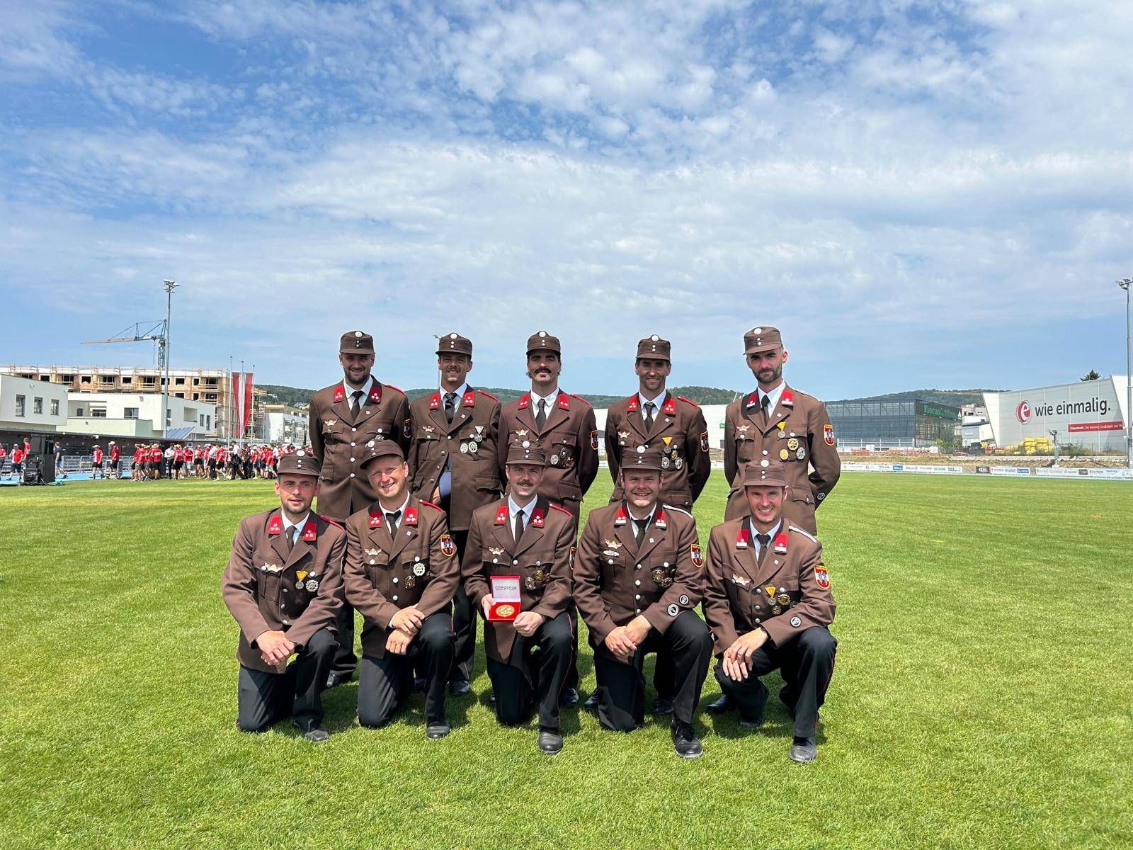Bei der Siegerehrung in Eisenstadt. Foto: FFW Sillian