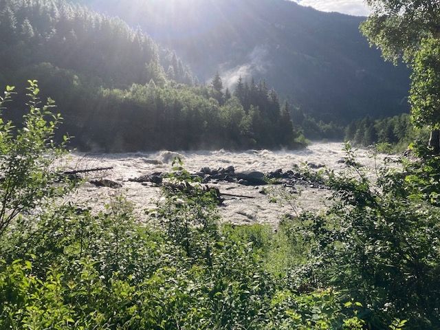 Fl&uuml;sse und B&auml;che f&uuml;hren nach Regen Hochwasser