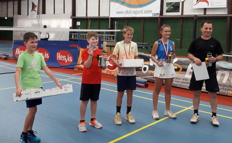 Strahlende Gesichter beim Racketlon-Split-Turnier