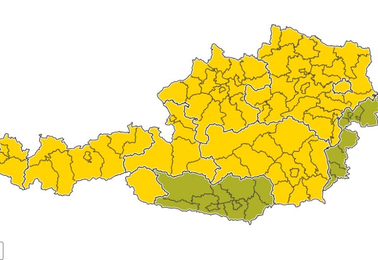 Tirol bleibt gelb auf der Coronaampel